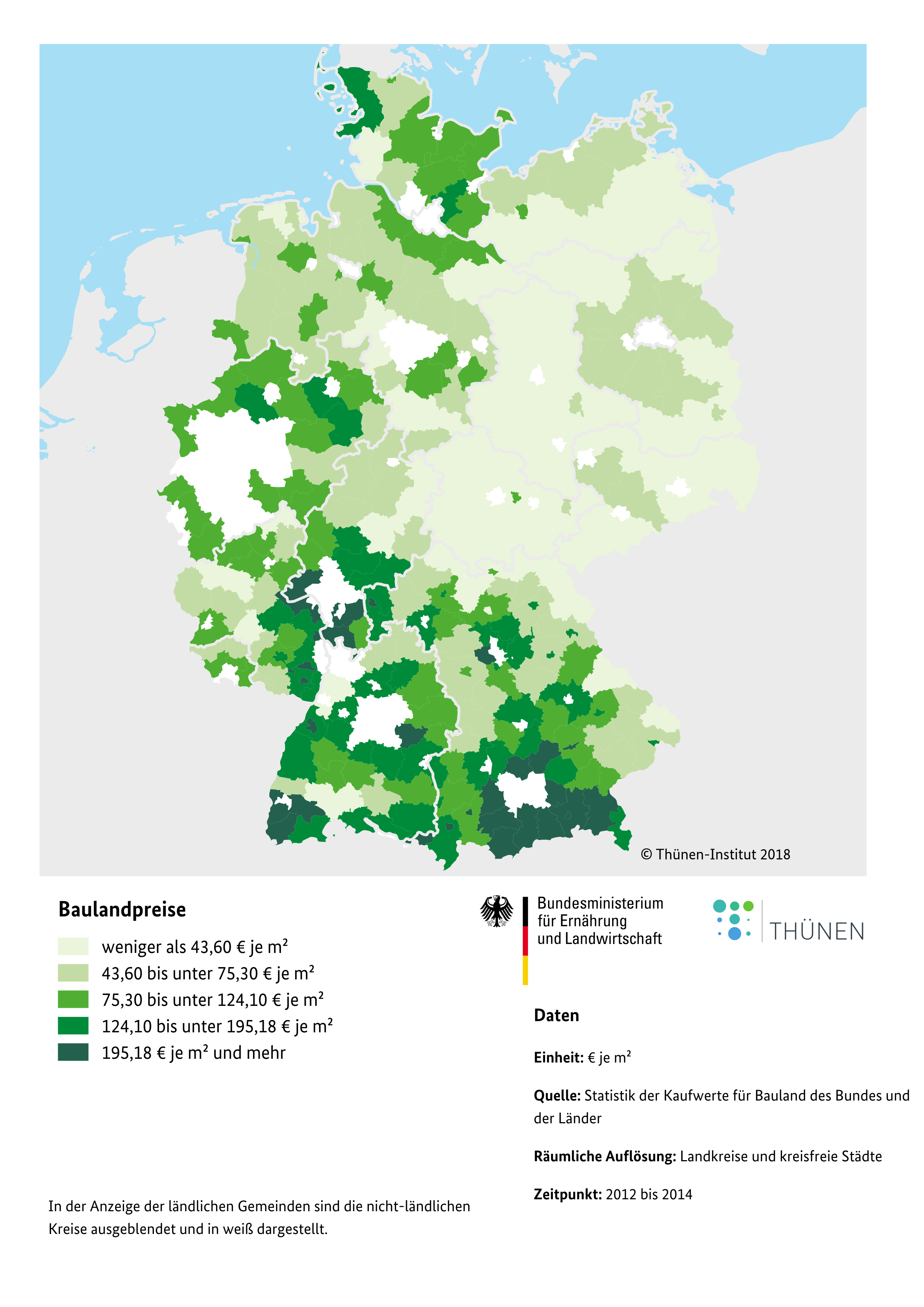 Grundstückspreise Karte Deutschland | Karte Berlin